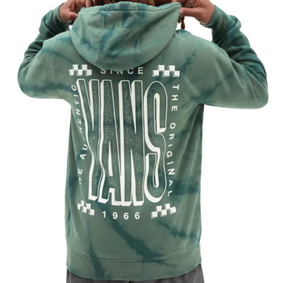 Vans Tall Type Tie Dye II Hoodie - Duck Green/Deep Teal