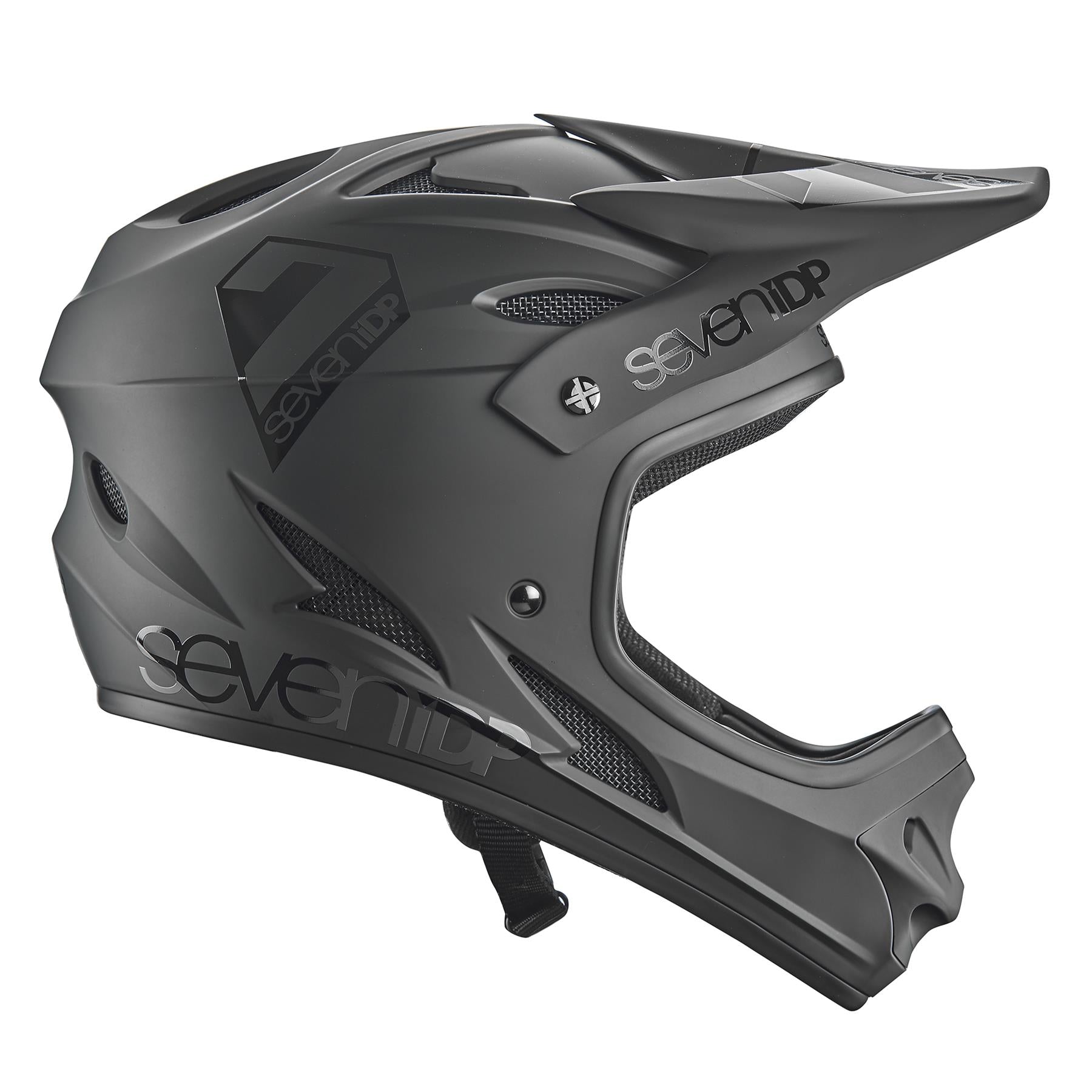 Seven iDP M1 Race Helmet - Matt Black/Gloss Black