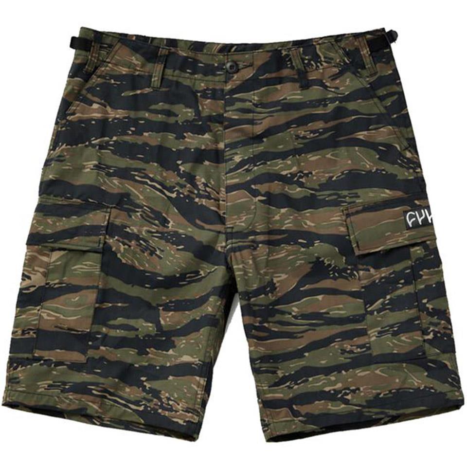 Cult Military Shorts - Tiger Camo