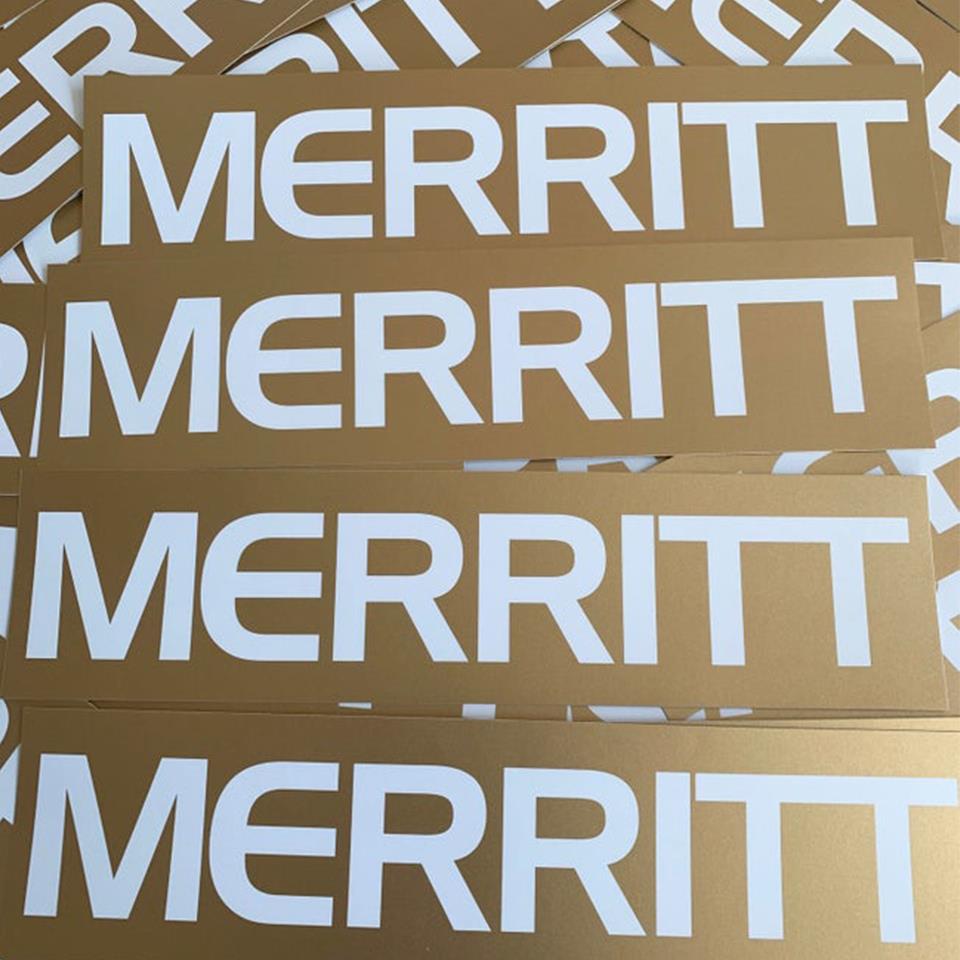 Merritt Frame Sticker - Gold