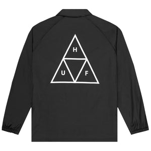 HUF Essentials Triple Triangle Coaches Chaqueta - Negro