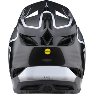 Troy Lee D4 Carbon Race Helmet - Lines/Black/Grey