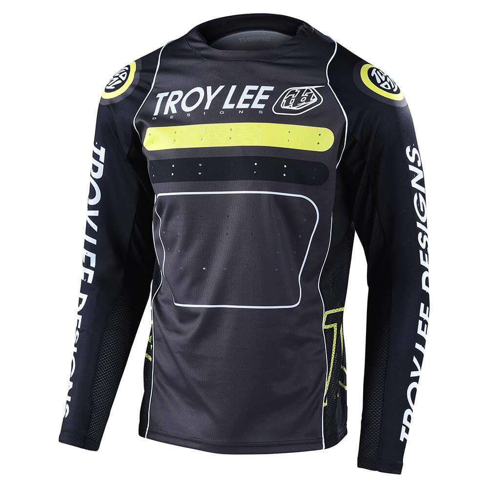 Troy Lee Sprint Race Jersey Drop in - Black/Green