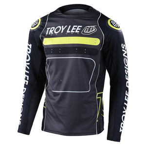 Troy Lee Sprint Race Jersey Drop In - Black / Green