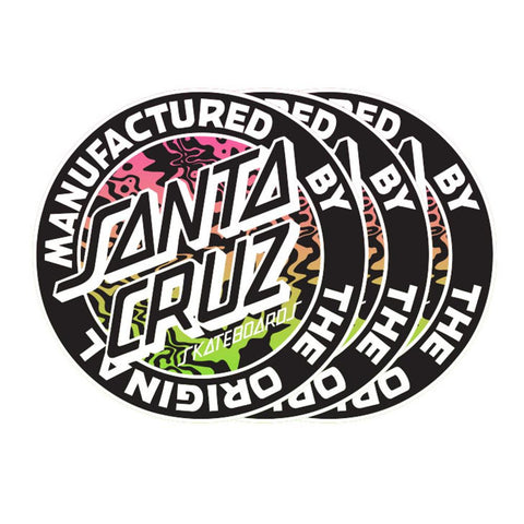 Santa Cruz Acidic MFG Dot Sticker 3" (Single)