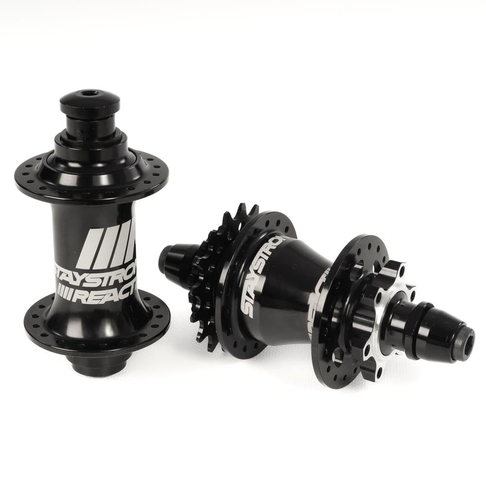 Stay Strong Reactiv 2 Disc Race Hubset (20mm Front) - Black/ 36H