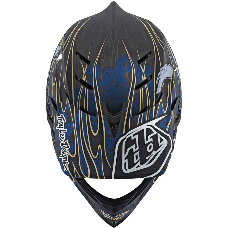 Troy Lee D4 Carbon Race Helm - Blue Eyeball in limitierter Auflage