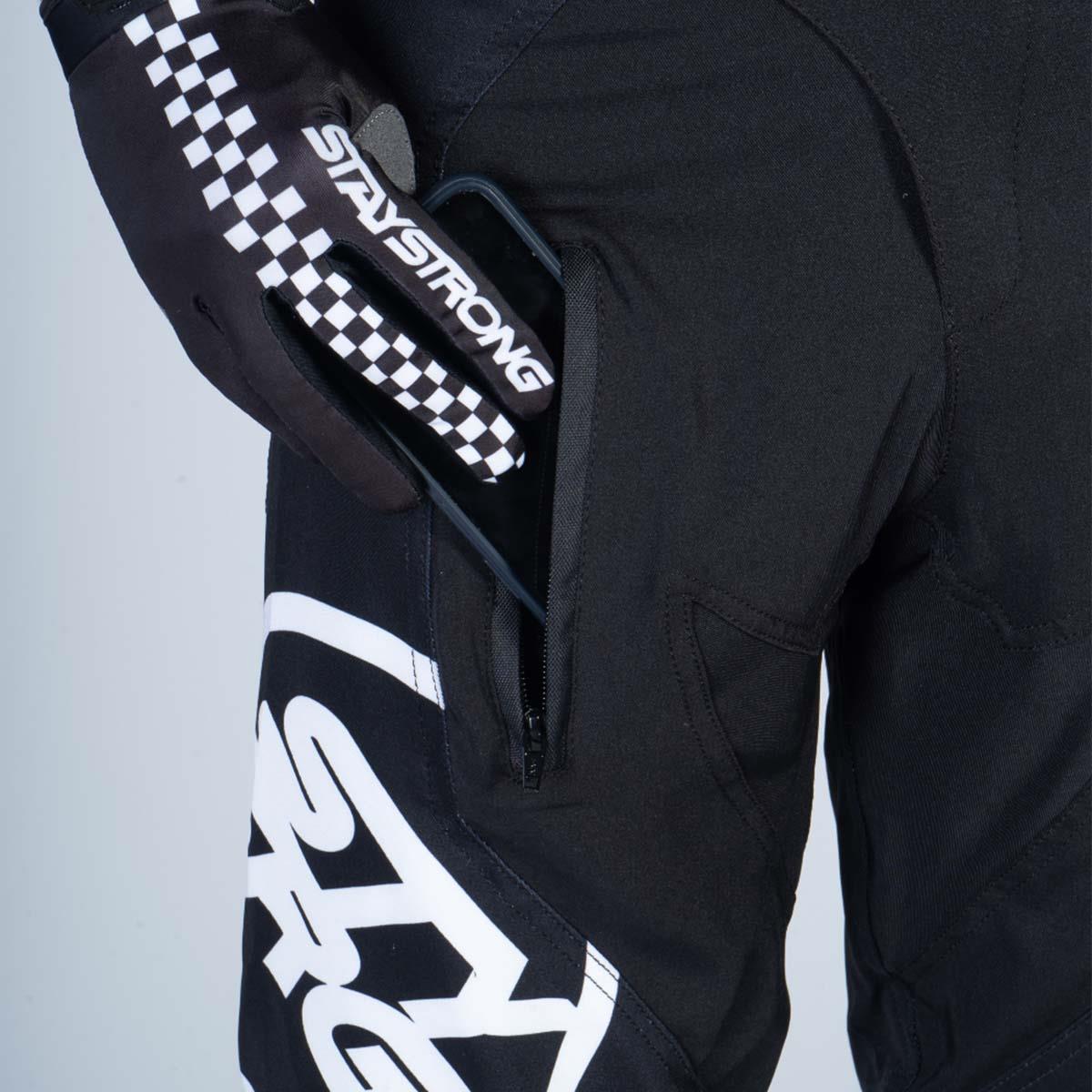 Stay Strong V1 Race Pants - Black/White