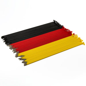 Source Stainless Spokes (60 Pack) - Black/Red/Yellow
