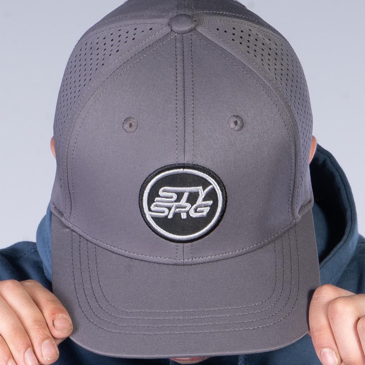 Stay Strong Icon Perf Snapback - Grey