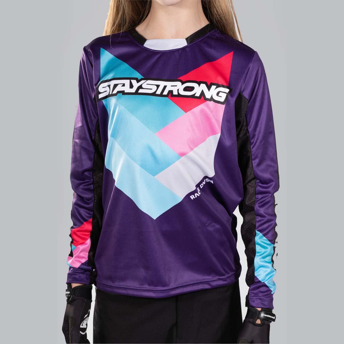 Stay Strong Youth Chevron Race Jersey - Purple