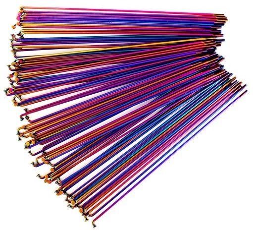 Total BMX Double Butted Tech Spokes - 20pcs- Rainbow