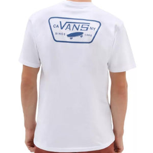 Vans Full Patch T-Shirt - White/True Blue