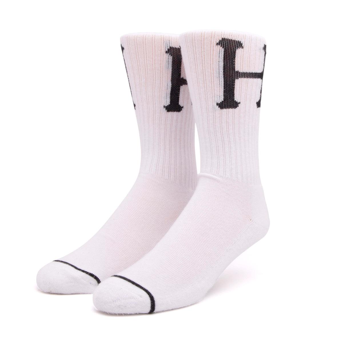 Huf Classic H Crew Sock - White